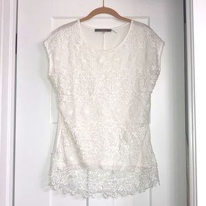White lace top